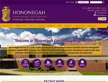 Tablet Screenshot of hononegah.org